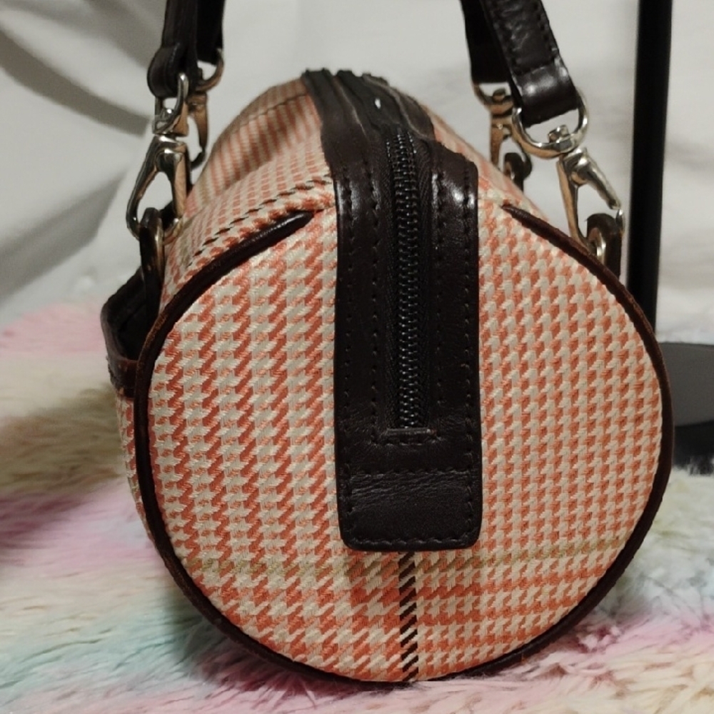 (#32) SALE! Lauren Ralph Lauren Y2K Houndstooth Pretty Shoulder/Handbag - Picture 5 of 14